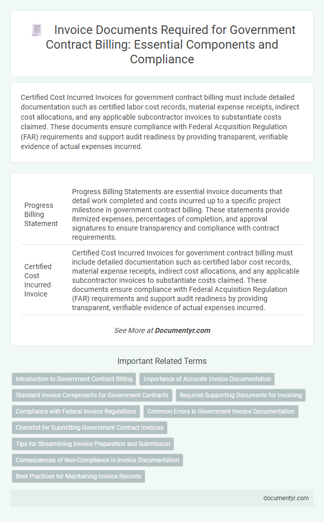Invoice Documents Required for Government Contract Billing: Essential Components and Compliance