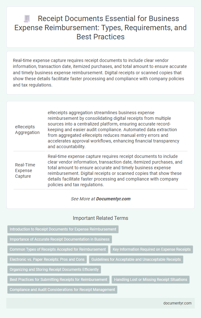 Receipt Documents Essential for Business Expense Reimbursement: Types, Requirements, and Best Practices
