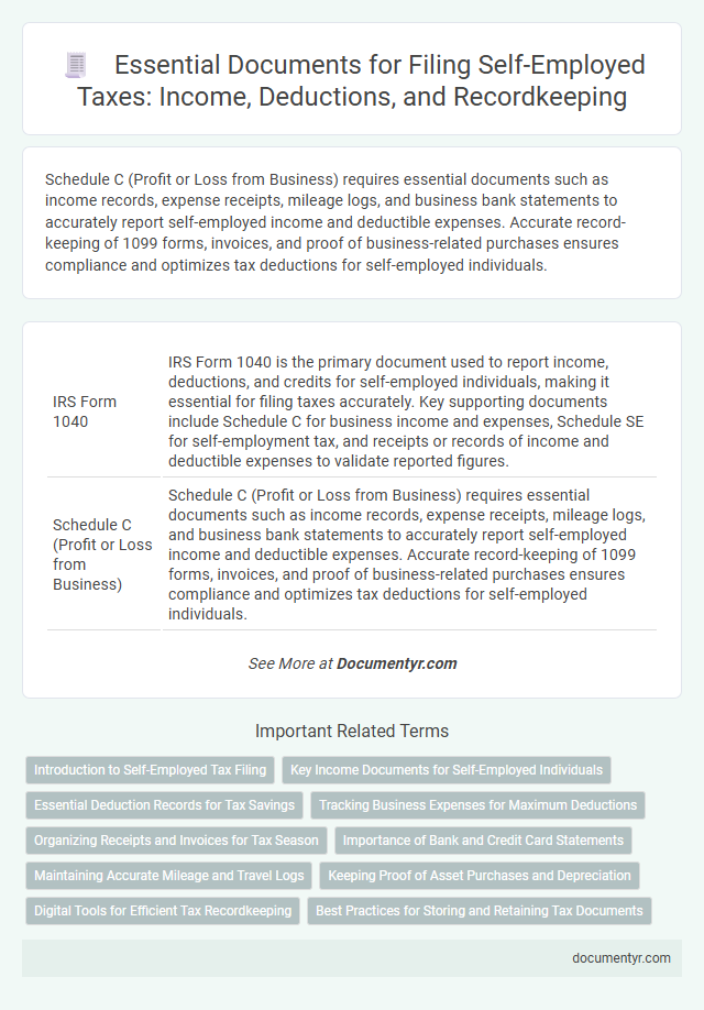 Essential Documents for Filing Self-Employed Taxes: Income, Deductions, and Recordkeeping