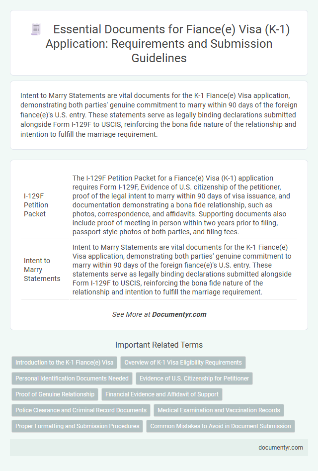 Essential Documents for Fiance(e) Visa (K-1) Application: Requirements and Submission Guidelines