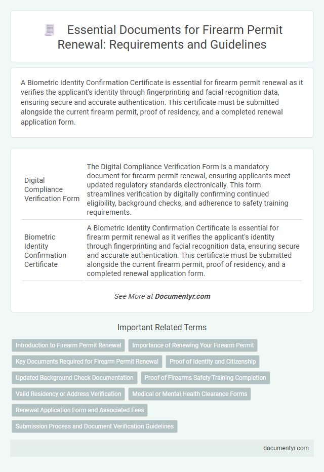 Essential Documents for Firearm Permit Renewal: Requirements and Guidelines