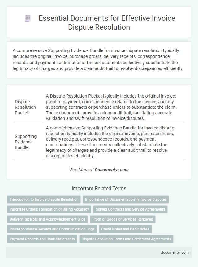 Essential Documents for Effective Invoice Dispute Resolution