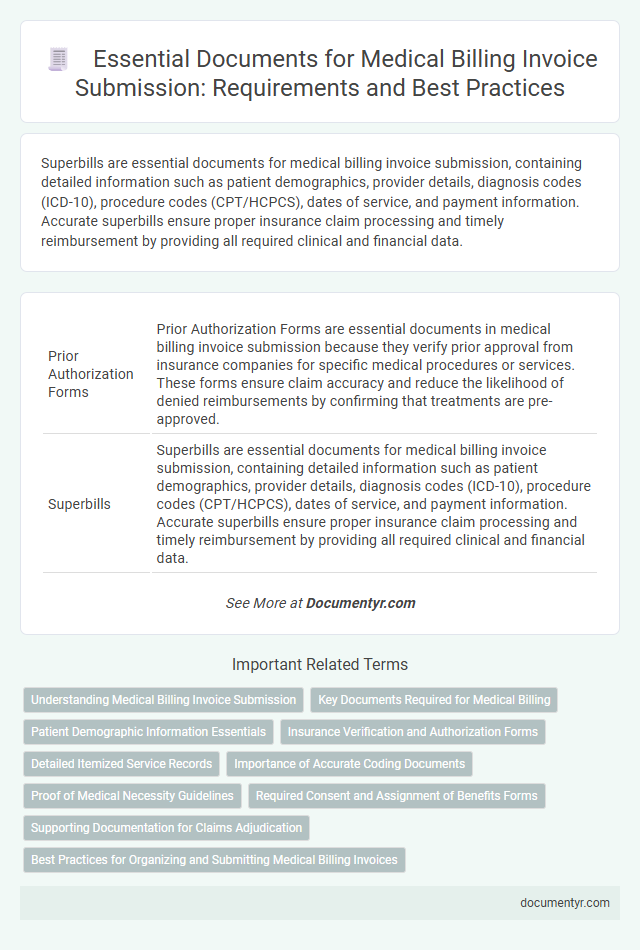 Essential Documents for Medical Billing Invoice Submission: Requirements and Best Practices