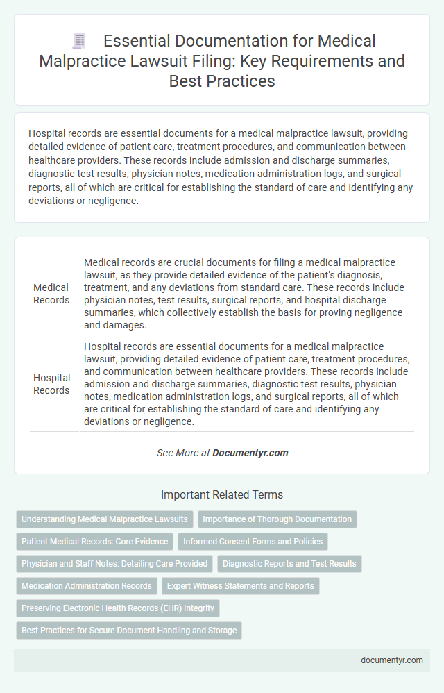 Essential Documentation for Medical Malpractice Lawsuit Filing: Key Requirements and Best Practices