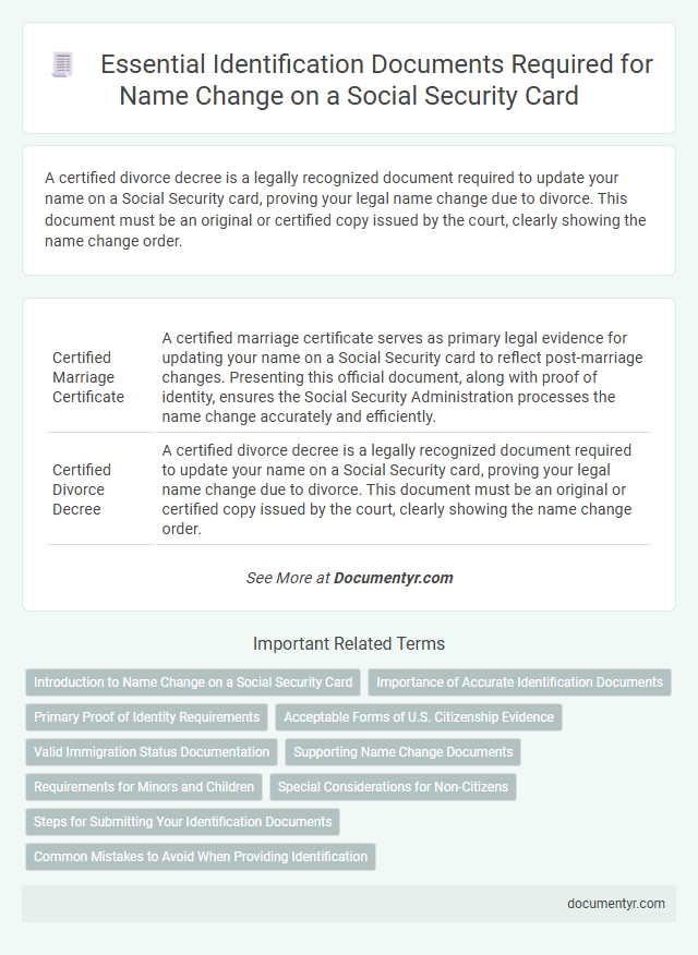 Essential Identification Documents Required for Name Change on a Social Security Card