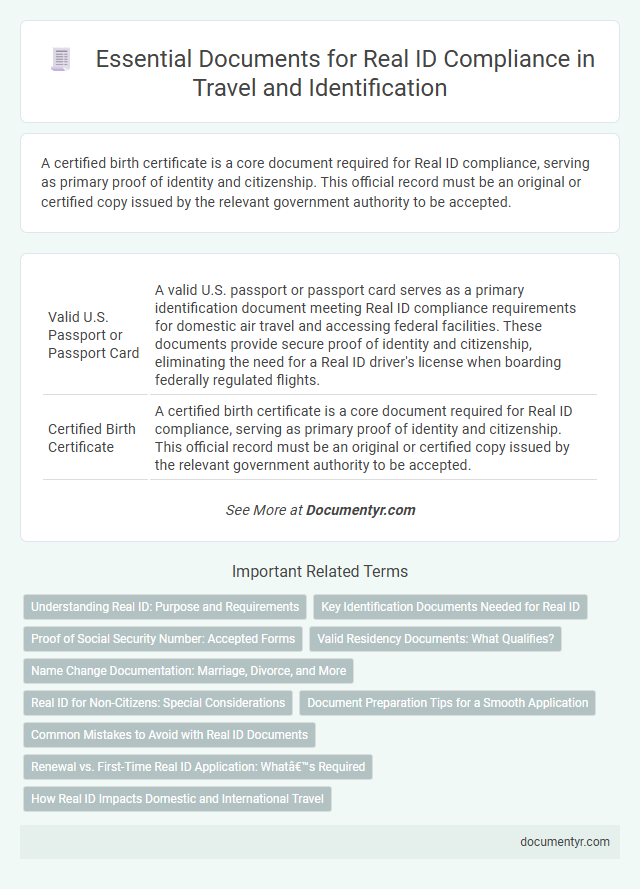 Essential Documents for Real ID Compliance in Travel and Identification