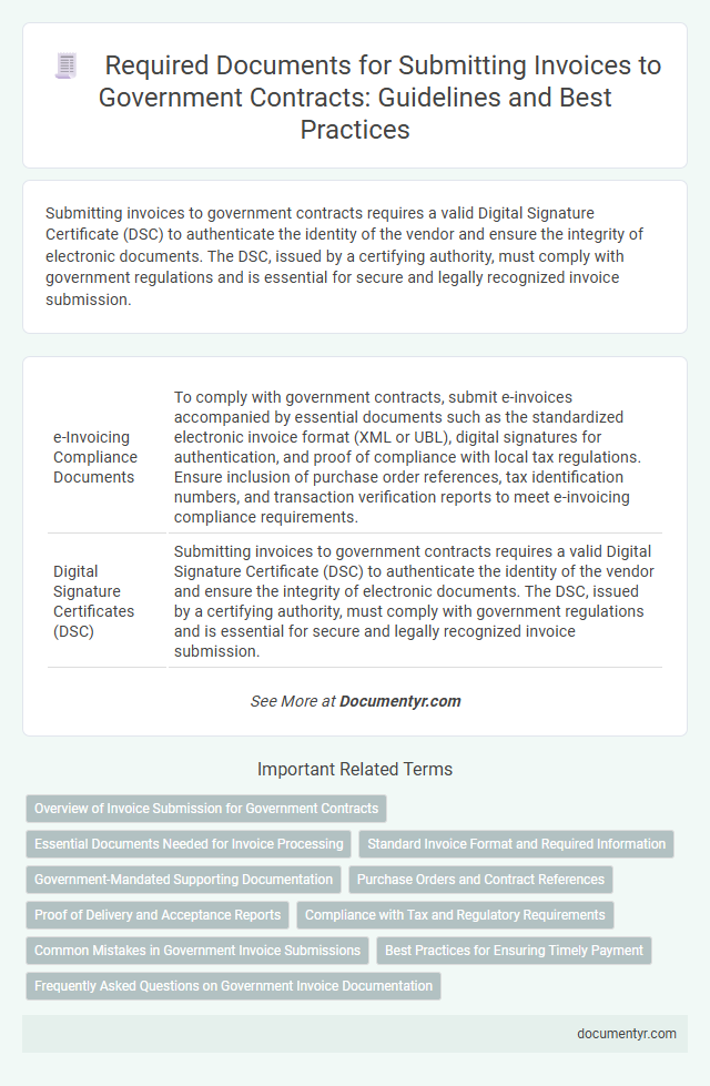 Required Documents for Submitting Invoices to Government Contracts: Guidelines and Best Practices