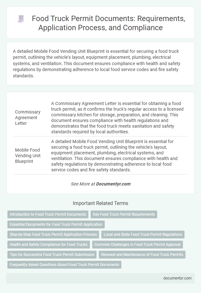 Food Truck Permit Documents: Requirements, Application Process, and Compliance