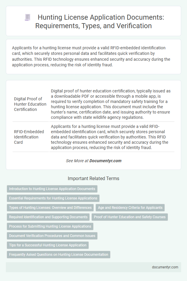 Hunting License Application Documents: Requirements, Types, and Verification