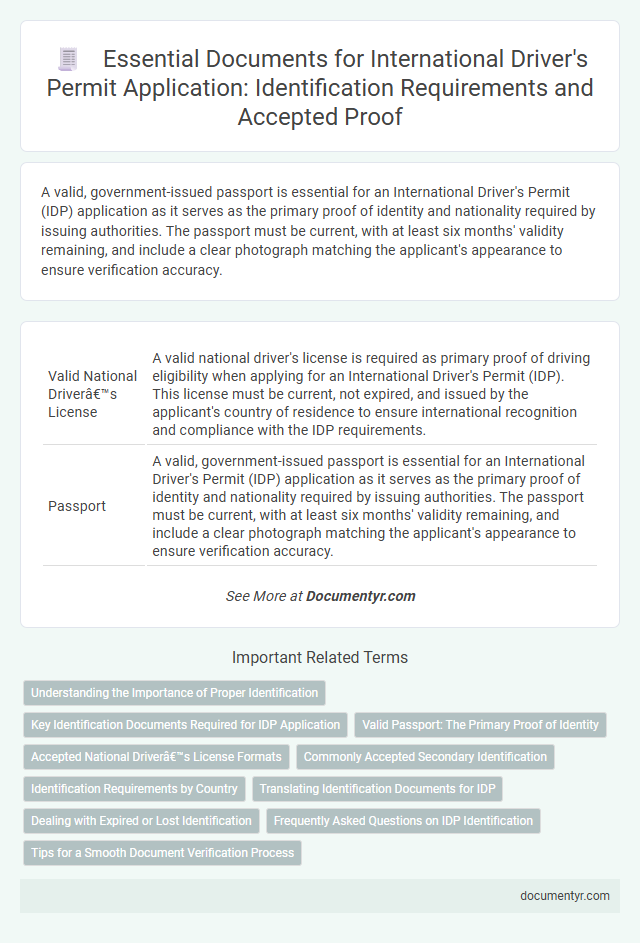 Essential Documents for International Driver's Permit Application: Identification Requirements and Accepted Proof
