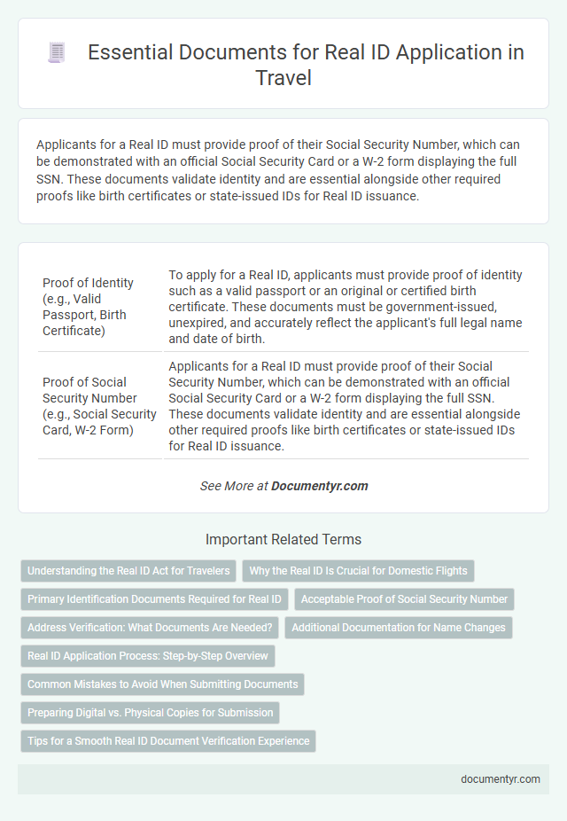 Essential Documents for Real ID Application in Travel