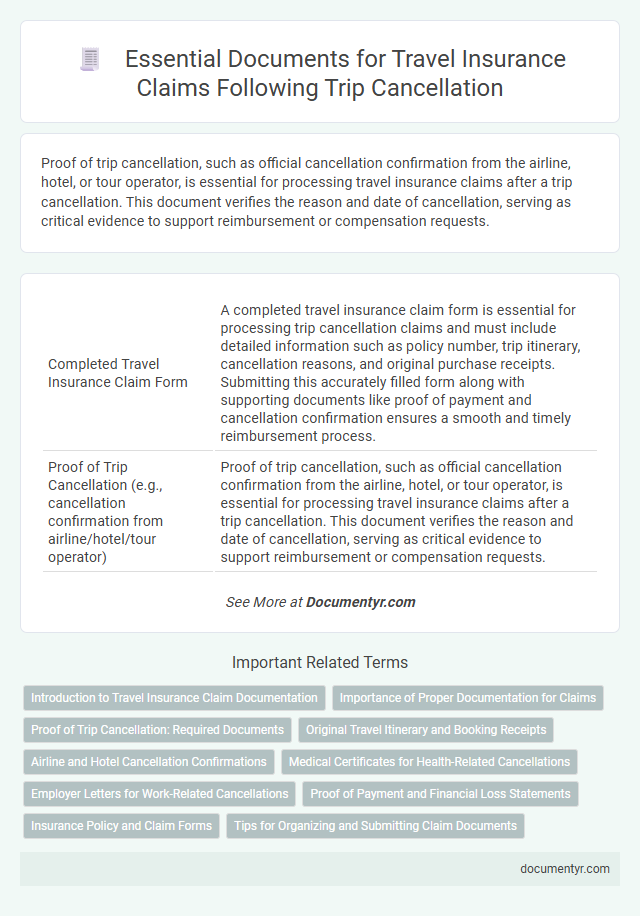 Essential Documents for Travel Insurance Claims Following Trip Cancellation