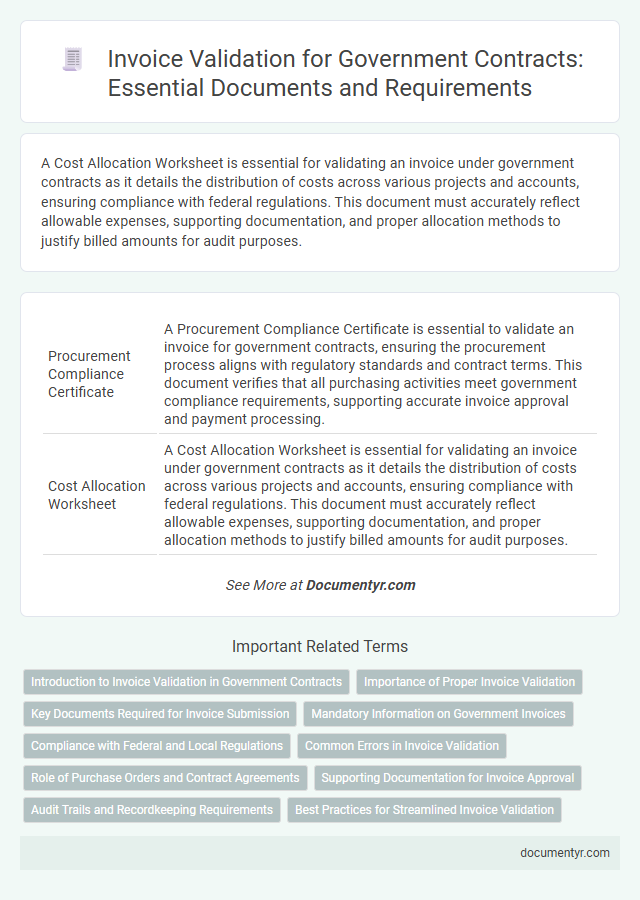 Invoice Validation for Government Contracts: Essential Documents and Requirements