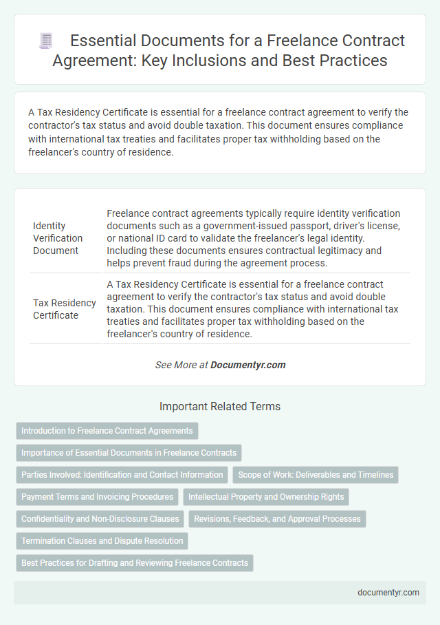 Essential Documents for a Freelance Contract Agreement: Key Inclusions and Best Practices
