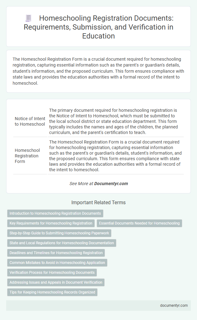 Homeschooling Registration Documents: Requirements, Submission, and Verification in Education