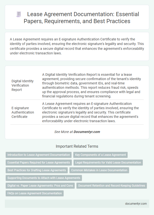 Lease Agreement Documentation: Essential Papers, Requirements, and Best Practices