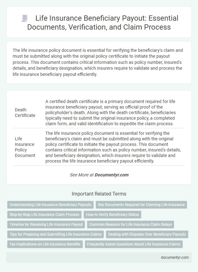 Life Insurance Beneficiary Payout: Essential Documents, Verification, and Claim Process