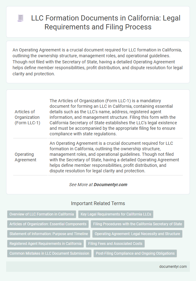 LLC Formation Documents in California: Legal Requirements and Filing Process