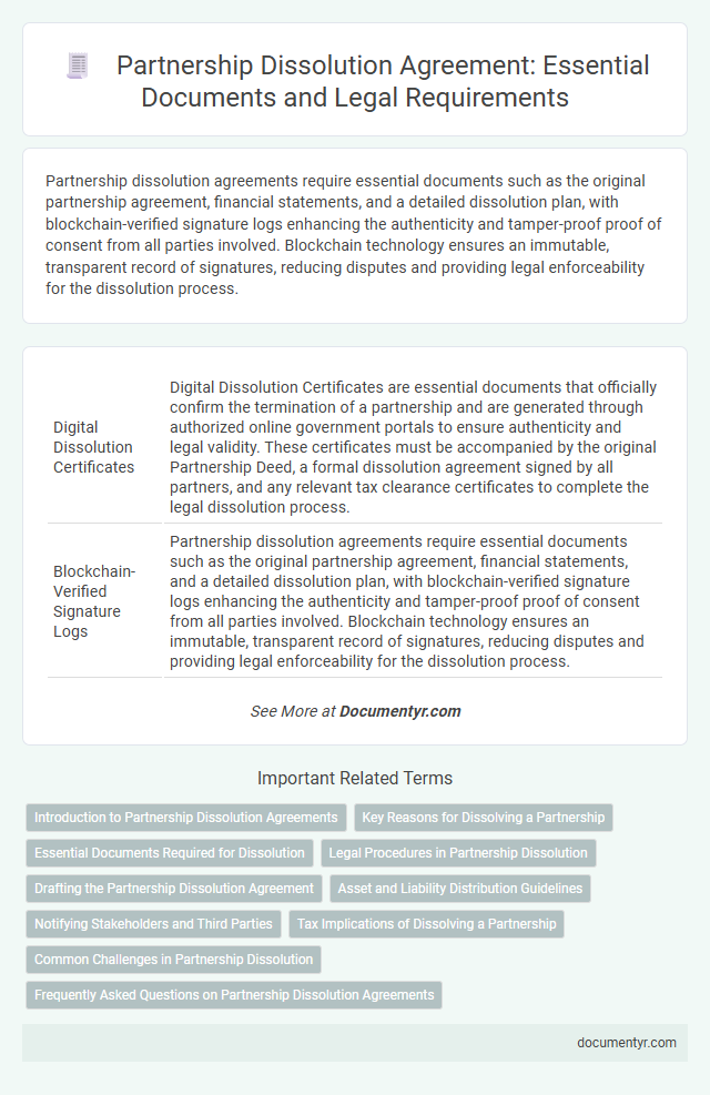 Partnership Dissolution Agreement: Essential Documents and Legal Requirements