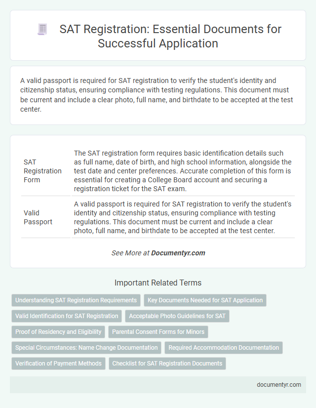 SAT Registration: Essential Documents for Successful Application