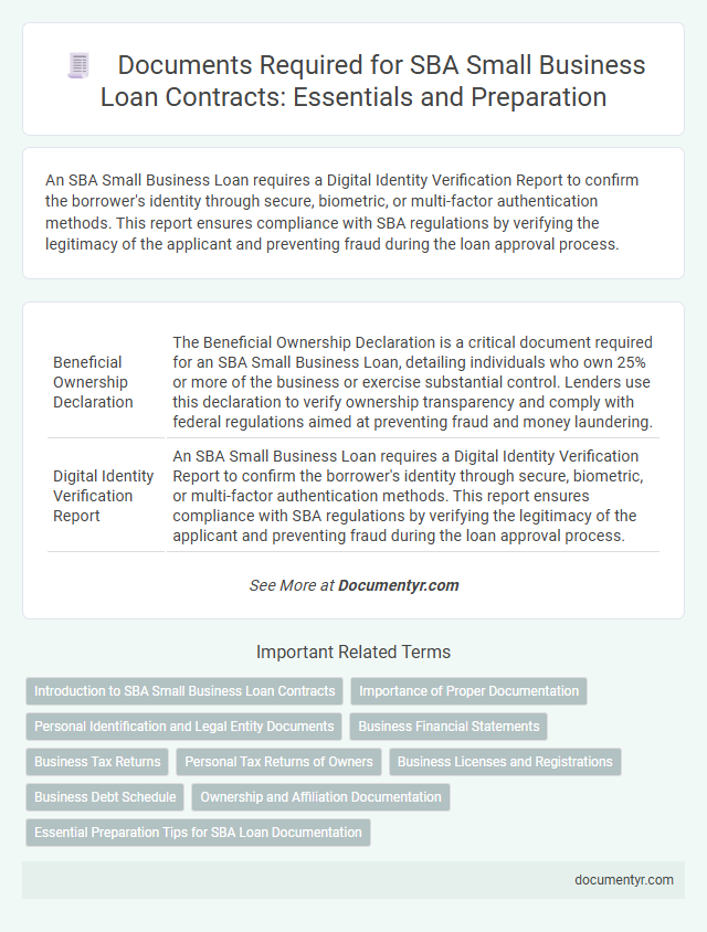 Documents Required for SBA Small Business Loan Contracts: Essentials and Preparation
