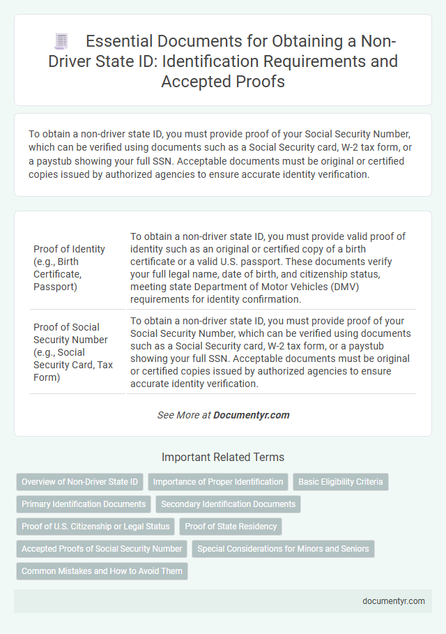 Essential Documents for Obtaining a Non-Driver State ID: Identification Requirements and Accepted Proofs