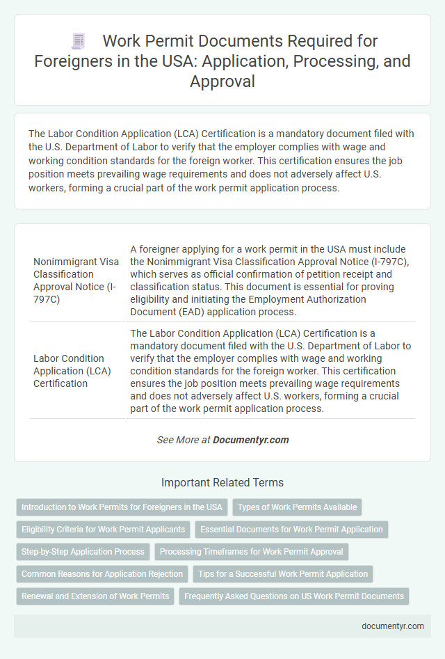 Work Permit Documents Required for Foreigners in the USA: Application, Processing, and Approval
