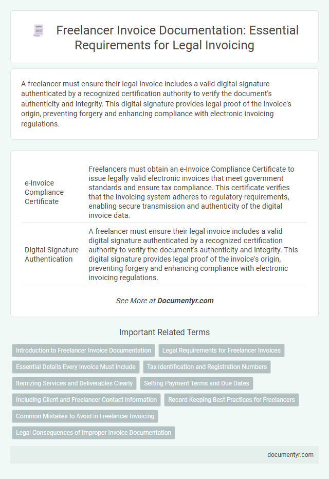 Freelancer Invoice Documentation: Essential Requirements for Legal Invoicing