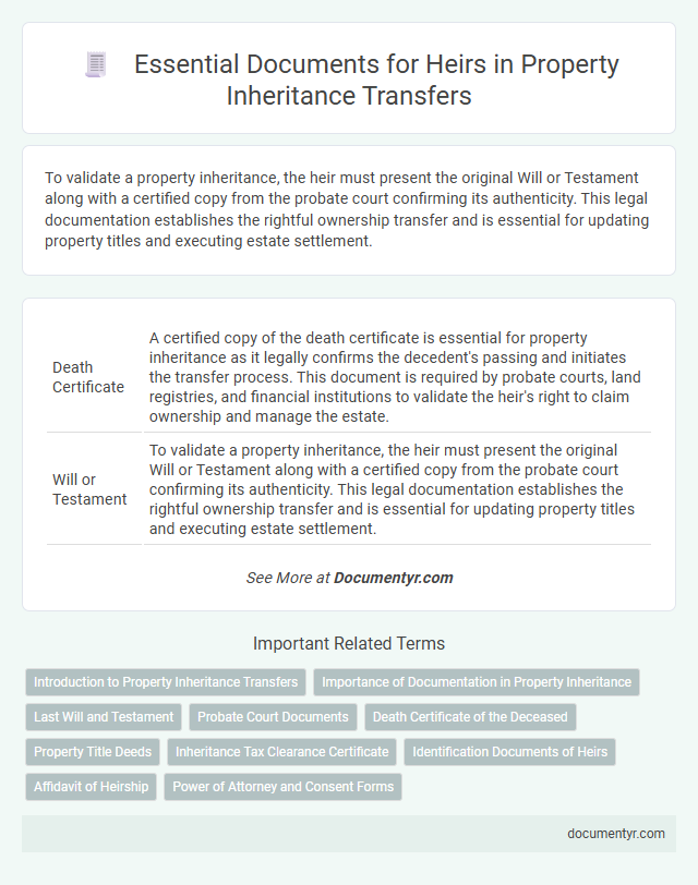Essential Documents for Heirs in Property Inheritance Transfers