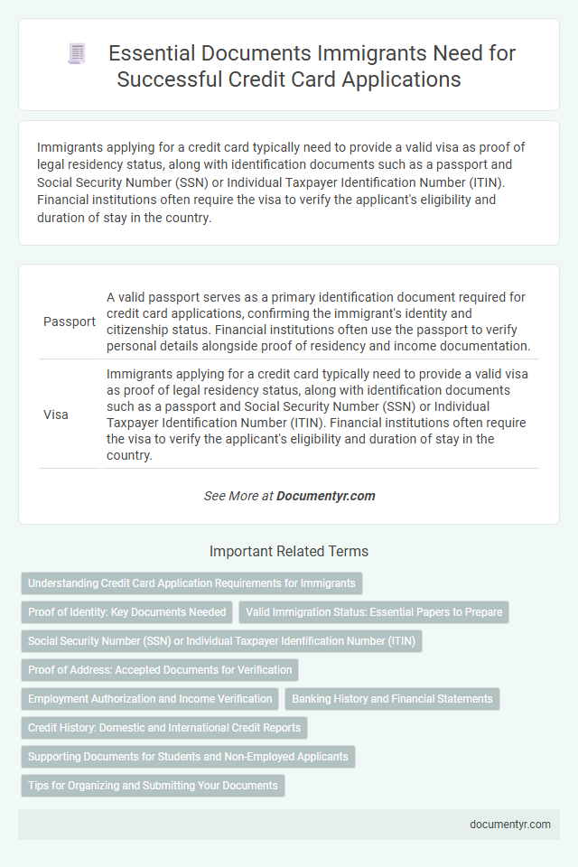 Essential Documents Immigrants Need for Successful Credit Card Applications