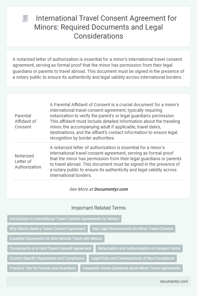 International Travel Consent Agreement for Minors: Required Documents and Legal Considerations