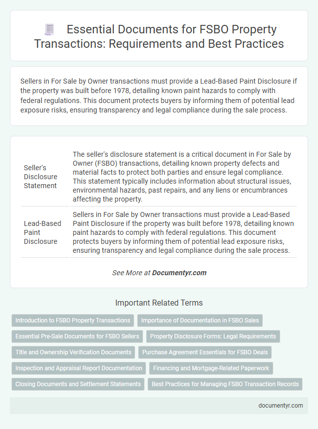 Essential Documents for FSBO Property Transactions: Requirements and Best Practices
