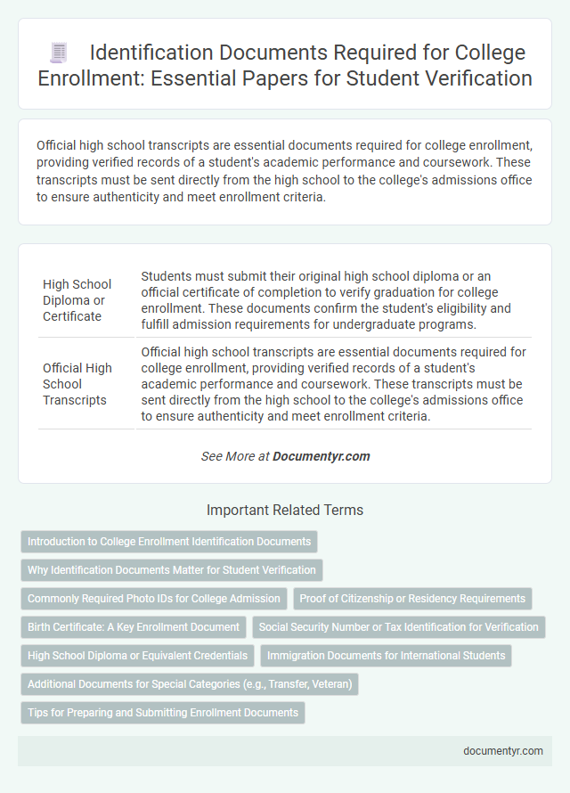 Identification Documents Required for College Enrollment: Essential Papers for Student Verification