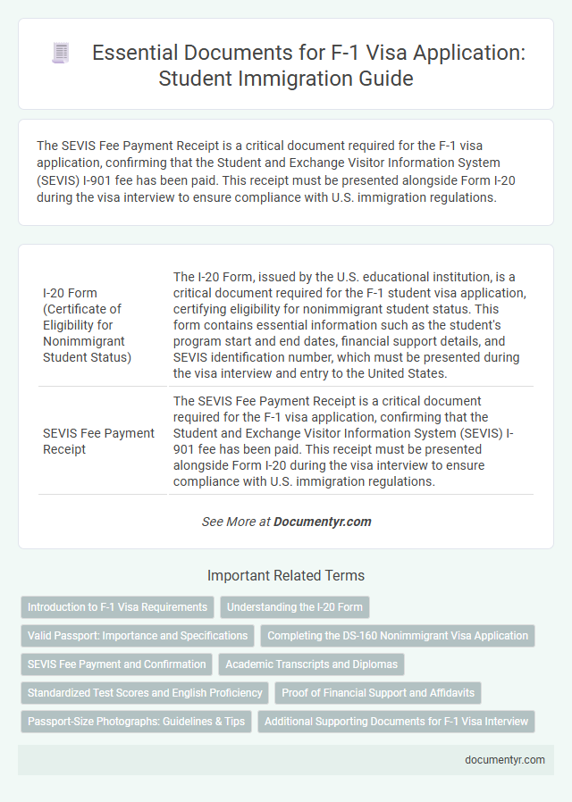 Essential Documents for F-1 Visa Application: Student Immigration Guide