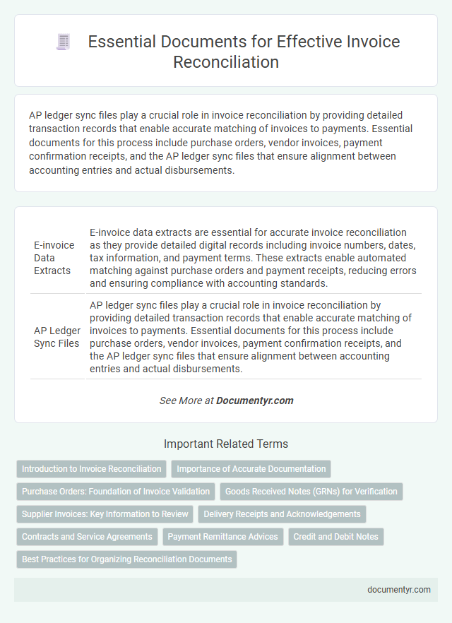 Essential Documents for Effective Invoice Reconciliation