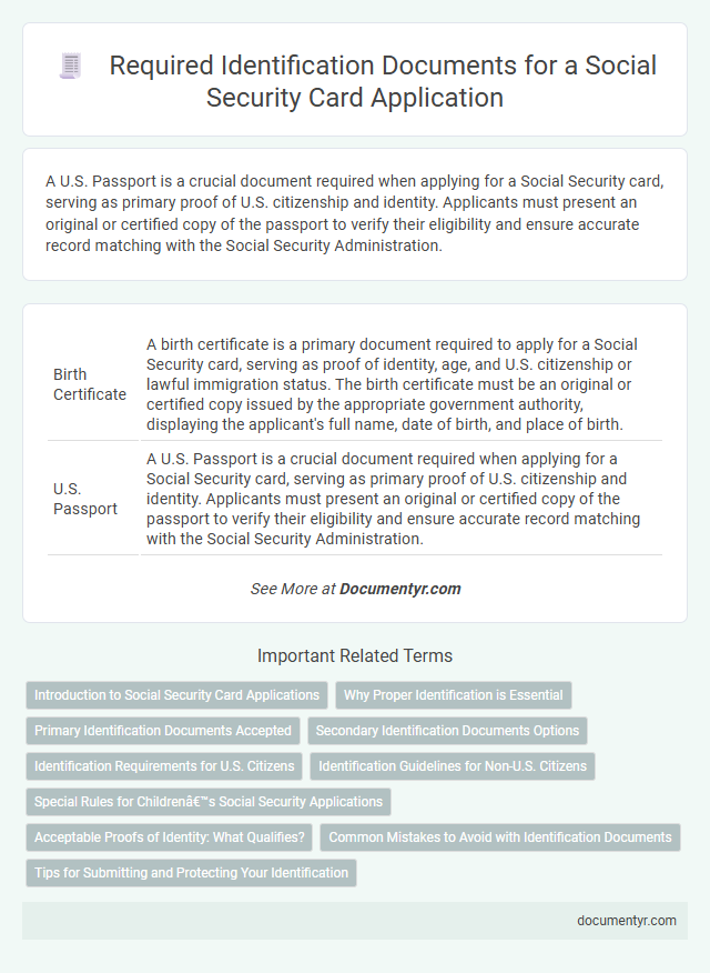 Required Identification Documents for a Social Security Card Application
