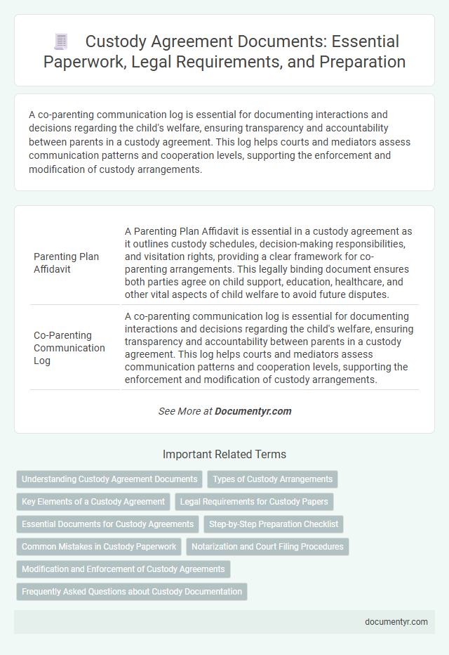 Custody Agreement Documents: Essential Paperwork, Legal Requirements, and Preparation
