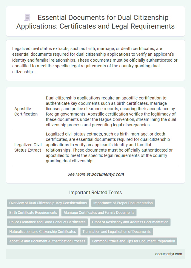 Essential Documents for Dual Citizenship Applications: Certificates and Legal Requirements