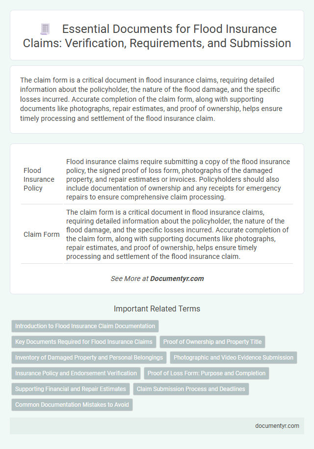 Essential Documents for Flood Insurance Claims: Verification, Requirements, and Submission