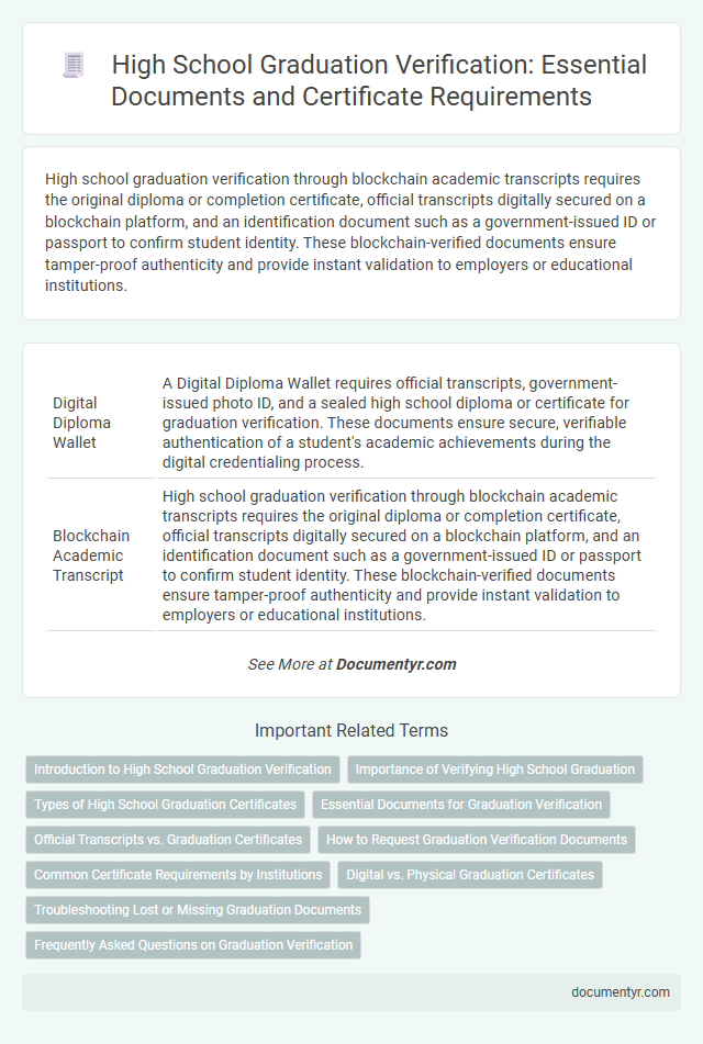 High School Graduation Verification: Essential Documents and Certificate Requirements