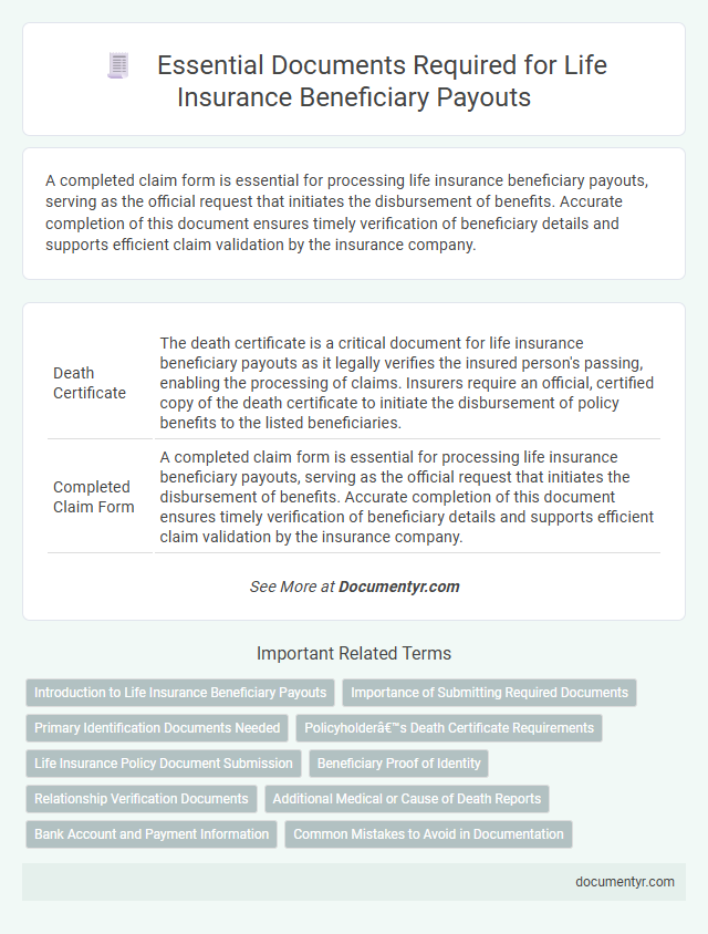 Essential Documents Required for Life Insurance Beneficiary Payouts