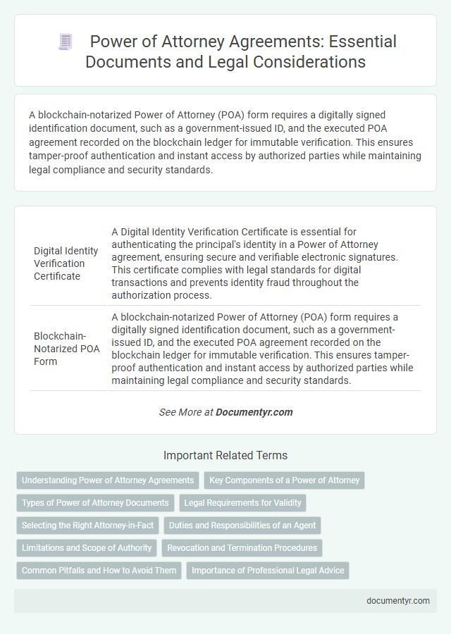 Power of Attorney Agreements: Essential Documents and Legal Considerations