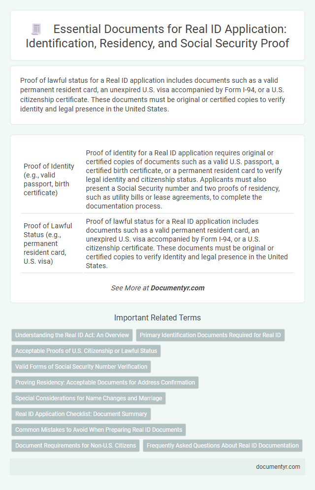 Essential Documents for Real ID Application: Identification, Residency, and Social Security Proof