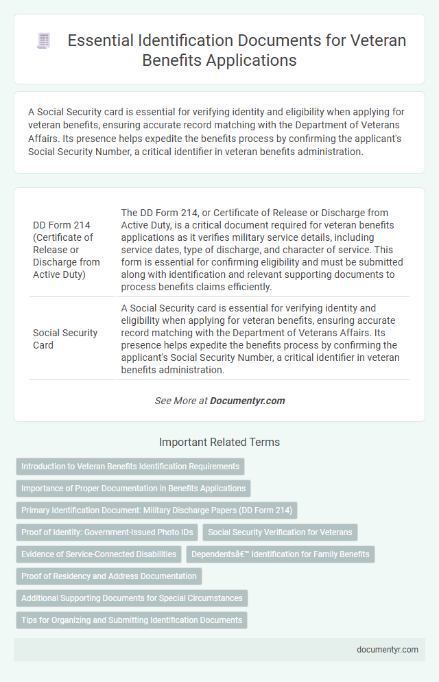Essential Identification Documents for Veteran Benefits Applications