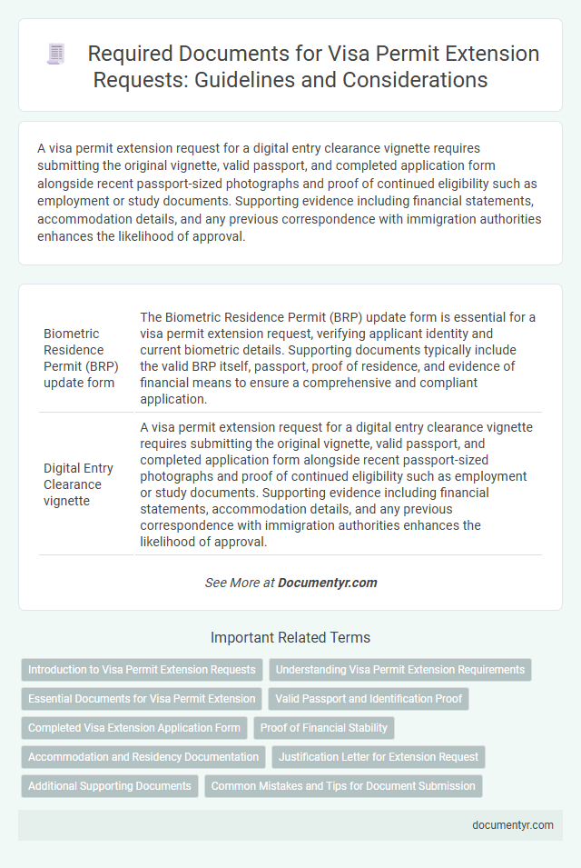 Required Documents for Visa Permit Extension Requests: Guidelines and Considerations