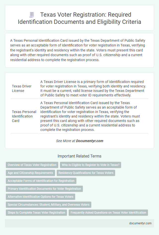Texas Voter Registration: Required Identification Documents and Eligibility Criteria