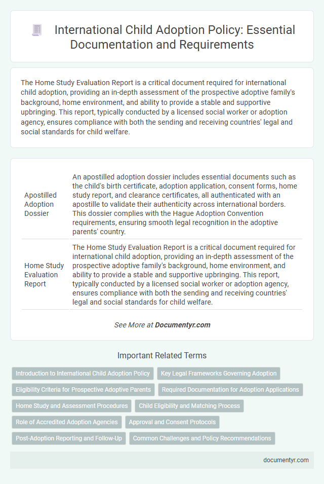 International Child Adoption Policy: Essential Documentation and Requirements