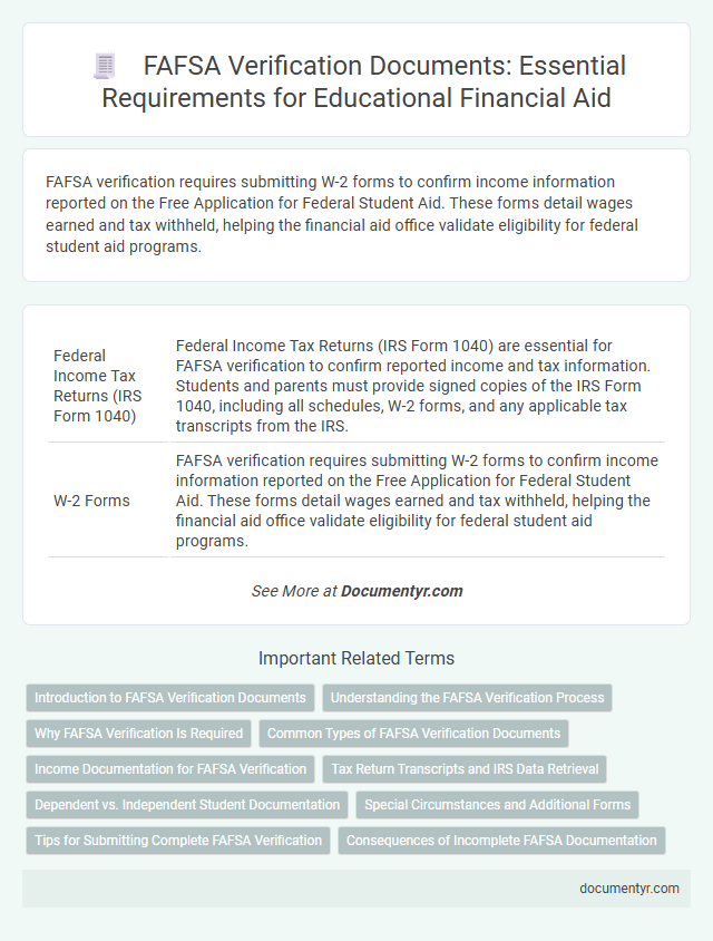 FAFSA Verification Documents: Essential Requirements for Educational Financial Aid