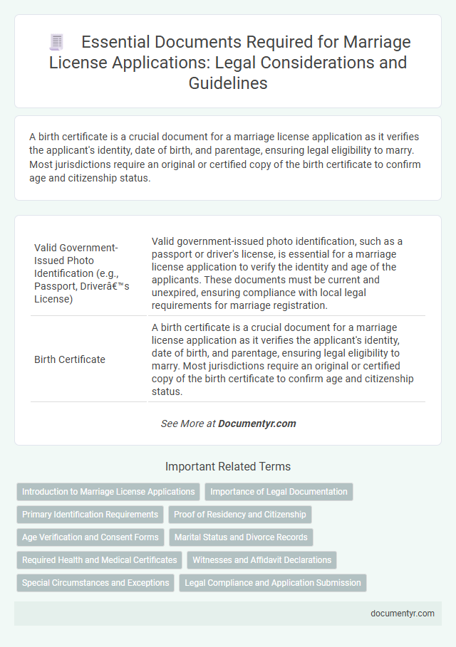 Essential Documents Required for Marriage License Applications: Legal Considerations and Guidelines