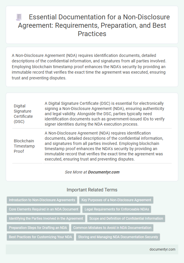 Essential Documentation for a Non-Disclosure Agreement: Requirements, Preparation, and Best Practices